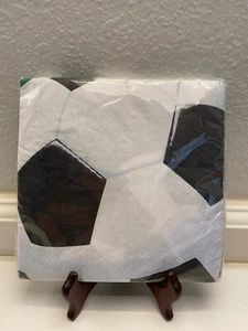 Amscan Soccer Fan Birthday Party Luncheon Paper Napkins 16 count - Picture 1 of 2