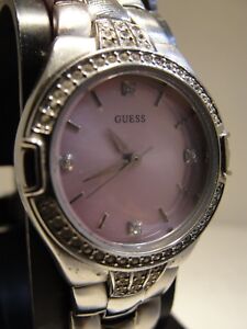 LADIES GUESS WATCH DRESS OR CASUAL WEAR, STAINLESS STEEL CASE & BAND