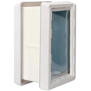 Extra Large Ruff Weather Dog Pet Door w/ Dual Flaps 15" X 23.5" In-Wall Install - Picture 1 of 4