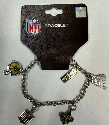 New Orleans Saints PSG NFL 5 Charm Bracelet Cover