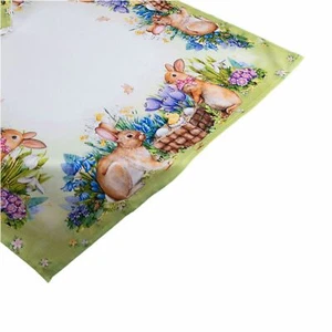 Tischdecke Tischläufer Druck Osterhase Osternest Ostern - Bild 1 von 4