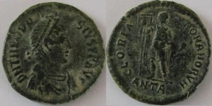 Gutse ROMA-96, Théodose I (379-395 D.C Maiorina Antioquia, Bronce. MBC + - Picture 1 of 1