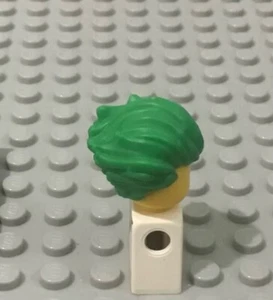 Lego grüne Minifigur, Haare buschig zurückgekehrt, mit Stacheln - Bild 1 von 2