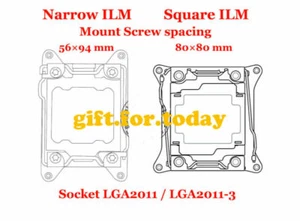 Mount Bracket Intel Socket LGA2011 Narrow ILM CPU fan cooler heatsink radiator - Picture 1 of 4