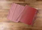Loro Piana Sciarpa Shaded Pink Knit Pure Cashmere Scarf Authentic Nwt Italy