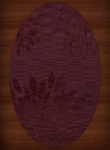 Red Transitional Leaves Petals Area Rug Floral DV17 - Picture 1 of 12