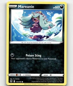 Pokemon Mareanie 114/195 Silver Tempest NM/M - Picture 1 of 1
