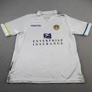 Leeds United Herren Shirt Medium M Weiß Macron 2014-2015 Home Jersey Top - Bild 1 von 12