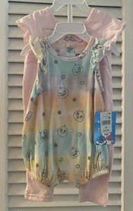 Baby Girls 2 pc Baby Shark Outfits Romper Set Size 6 mo NWT - Picture 1 of 2