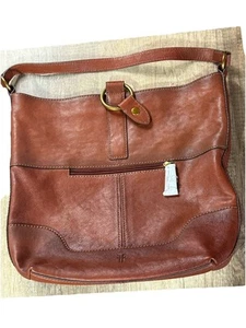 Bolso Hobo Anillo Borgoña Cuero Frye Nuevo. - Imagen 1 de 6