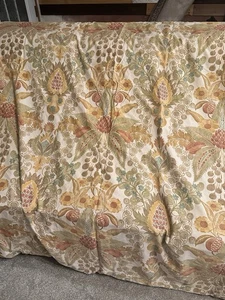 Pottery Barn Caeserea braun gelb Blumen Wende Full Queen Bettdecke  - Bild 1 von 8