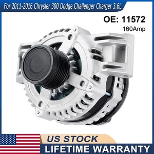 Alternator 11572 For 2011-2016 Chrysler 300 Dodge Challenger Charger 3.6L 160A - Bild 1 von 9