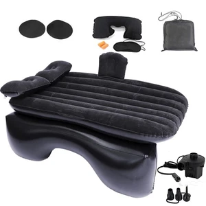 Inflatable Car Air Mattress Back Seat Bed with Air Pump Portable Travel Bed - Picture 1 of 7