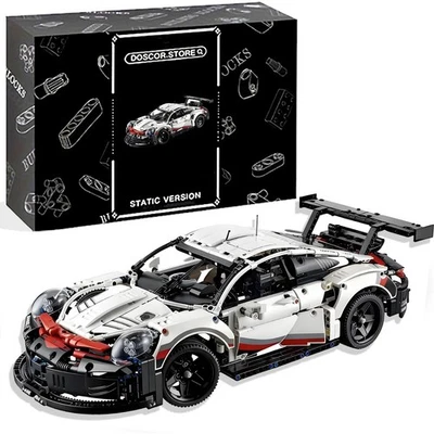 Kit de construcción de modelo de coche de carreras Technic 911 RSR, exclusivo conjunto coleccionable, regalo Foto 1 de 4