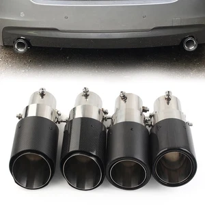 Schalldämpfer-Spitze Auspuffrohr-Schalldämpfer-Düse Gerade Edelstahl Silber - Picture 1 of 28