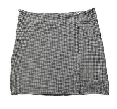 Old Navy Skirt Womens Size L Tall Black and Gray Lined Side Zipper Stretch NWT - Image 1 of 4
