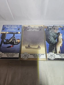 The Fox Guide To Pike Fishing Volumes 1-3 VHS Video Cassette's - Pike Fishing - Imagen 1 de 8