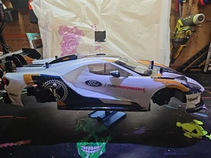 Tamiya 2020 F0RD GT MK II 1:10 Scale R/C Car TT-02 4x4 Assembled  HopUp Upgrades - Picture 1 of 17