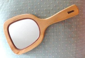 VTG OODWAE WOOD MAPLE HAND MIRROR 90's GOODY VANITY DRESSER ACCESSORY SALON GUC - Picture 1 of 8
