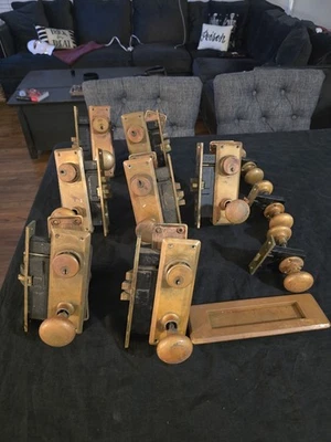 Lote De Colección 10 Plus Juego de Cerraduras Corbin Puerta Corbin con Cerradura Cilindro (Sin Llaves) Foto 1 de 4