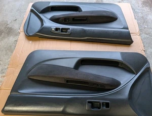 99 To 2000 Honda Civic Sir B16a2 OEM Door Panels Dark Gray Left And Right... - Picture 1 of 5