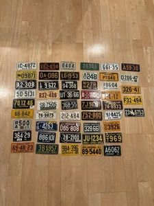 VINTAGE 1953 WHEATIES CEREAL MINI FAHRRAD NUMMERNSCHILD KONVOLUT 50 STAATEN SELTEN - Bild 1 von 7