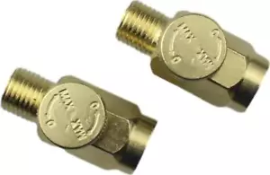 2 Stück Messing Inline Luftmengenregler einstellbar 1/4 NPT Stecker und Buchse Inline - Bild 1 von 5