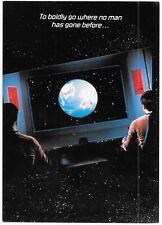 Classic Star Trek USS Enterprise Viewscreen Greeting Card 1986 #5534 NEW UNUSED
