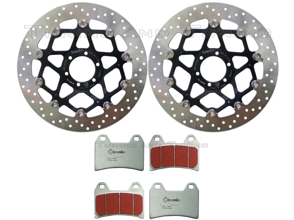 Disques frein avant BREMBO + Plaquettes SC POUR DUCATI SUPERSPORT 620 2002>2004 - Photo 1/1