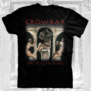 Camiseta para hombre CROWBAR Band Time Heals Nothing negra de algodón todas las tallas TU402 - Imagen 1 de 3