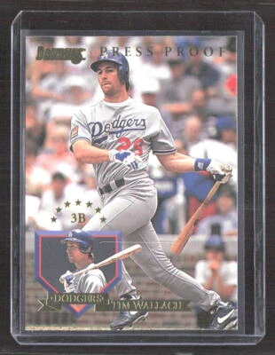 Tim Wallach 1995 Donruss Press Proofs Los Angeles Dodgers #539 /2000 - Image 1 of 2