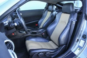 Fits For Nissan 350Z 2003-2008 Synthetic Leather Sports Seat Covers In Black/Oak - Bild 1 von 1