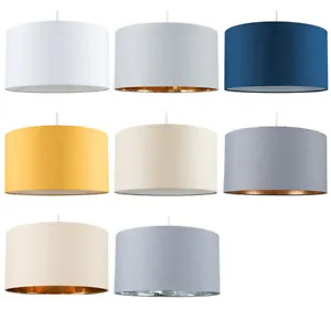 45cm Cotton Ceiling Light Shade Pendant Lampshade Drum Living Room Bedroom Lamp - Picture 1 of 33