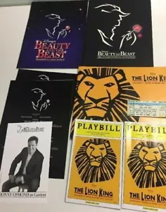 Disney's The Lion King and Beauty and the Beast Souvenir Programs Donny Osmond - Picture 1 of 12
