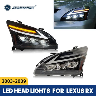HCmotion LED Headlights For Lexus RX330 350 400h 2003-2009 Animation Assembly - Image 1 of 4
