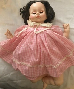 Vintage 1977 Madame Alexander Baby Doll Marked # 2 - Pink Dress 21 - Picture 1 of 4