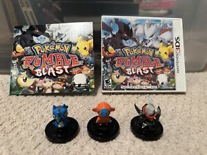 Pokemon Rumble Blast (Nintendo 3DS) w/ Pins and Lucario, Deoxys, & Dark Rai NPC