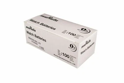 Murata 377 Formerly SONY.377 (SR626SW) Silver Oxide Battery (100 Pack) EXP 08/27 - Image 1 of 3