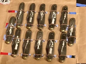 VINTAGE 1940’s/50’s Risqué Nude 12 Pocket Knife NOS Counter Display Naughty Rare - Picture 1 of 11