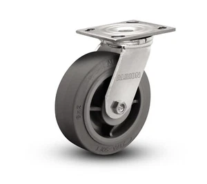 16XS08201S 8" x 2" Albion Swivel Plate Caster, TPR Wheel, 675 lbs Capacity - Picture 1 of 6