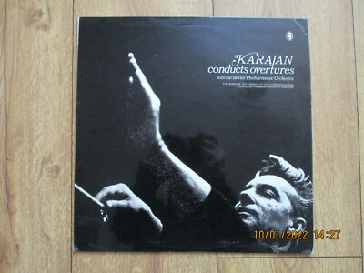 KARAJAN conducts overtures - with the Berlin Philharmonic Orchestra (VINYL) VGC! - Image 1 of 2