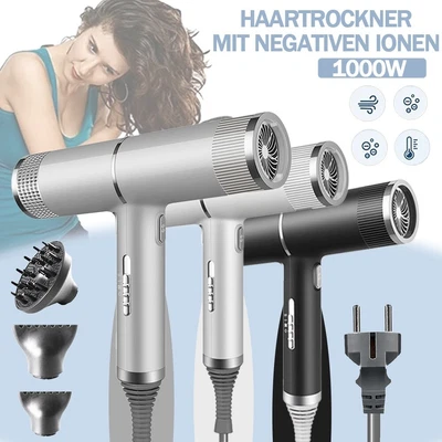 1000W Profi Haartrockner Haarföhn Fön Föhn Trockner Haare Dryer Haarfön Diffusor - Bild 1 von 4