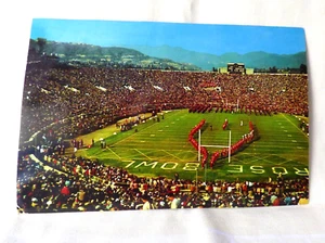 1956 Oversized Large Color POSTCARD Rose Bowl Game Half Time Pasadena CAlifornia - Picture 1 of 4