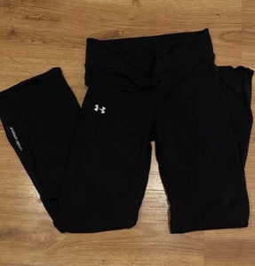 UNDER ARMOUR   BLACK YOGA/FITNESS PANTS Size M - Picture 1 of 4