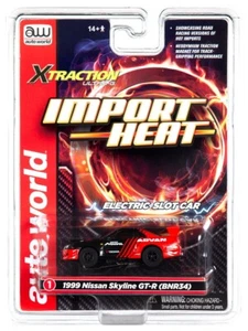 Auto World 1999 Nissan Skyline GT-R "Import Heat" HO Slot Car - Imagen 1 de 2