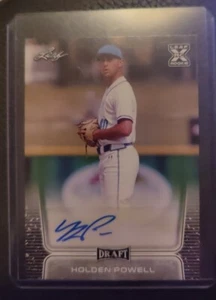 2020 Leaf Draft Baseball HOLDEN POWELL Rookie Aito - Picture 1 of 2