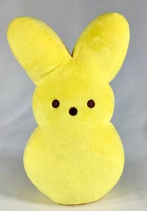 PEEPS Bunny Rabbit Yellow Plush 8 Inch Easter Stuffed Animal EUC - Picture 1 of 5