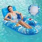 Inflatable Swimming Pool Water Hammock Lounger Beach Sea Float PVC Air Bed UK