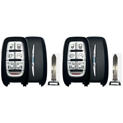 2 новых оригинальных заводских брелока для дистанционного управления ключом Chrysler Voyager Smart 2020–2025 годов выпуска без ключа Prox - Изображение 1 из 4