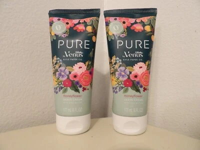 2 x Gillette Pure VENUS Shave Cream Shea Butter - HONEYFLOWER 6fl oz - Image 1 of 2